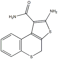 2-amino-4H-thieno[2,3-c]thiochromene-1-carboxamide 구조식 이미지