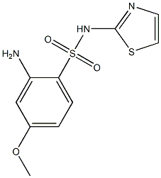 2-amino-4-methoxy-N-(1,3-thiazol-2-yl)benzene-1-sulfonamide 구조식 이미지