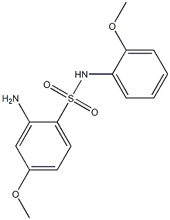 2-amino-4-methoxy-N-(2-methoxyphenyl)benzene-1-sulfonamide 구조식 이미지