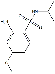 2-amino-4-methoxy-N-(propan-2-yl)benzene-1-sulfonamide Structure