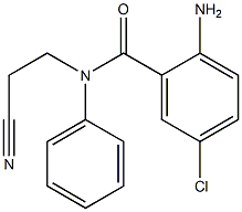 2-amino-5-chloro-N-(2-cyanoethyl)-N-phenylbenzamide 구조식 이미지