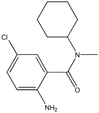 2-amino-5-chloro-N-cyclohexyl-N-methylbenzamide 구조식 이미지