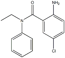 2-amino-5-chloro-N-ethyl-N-phenylbenzamide 구조식 이미지