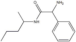 2-amino-N-(1-methylbutyl)-2-phenylacetamide 구조식 이미지