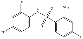 2-amino-N-(2,4-dichlorophenyl)-4-fluorobenzene-1-sulfonamide 구조식 이미지