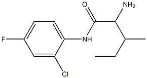 2-amino-N-(2-chloro-4-fluorophenyl)-3-methylpentanamide Structure