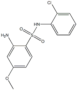 2-amino-N-(2-chlorophenyl)-4-methoxybenzene-1-sulfonamide 구조식 이미지