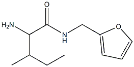 2-amino-N-(2-furylmethyl)-3-methylpentanamide 구조식 이미지