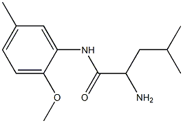 2-amino-N-(2-methoxy-5-methylphenyl)-4-methylpentanamide Structure