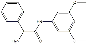 2-amino-N-(3,5-dimethoxyphenyl)-2-phenylacetamide 구조식 이미지