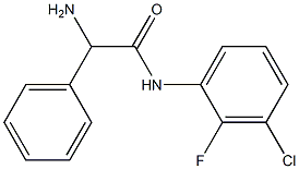2-amino-N-(3-chloro-2-fluorophenyl)-2-phenylacetamide Structure