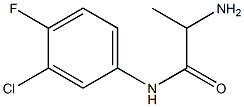 2-amino-N-(3-chloro-4-fluorophenyl)propanamide 구조식 이미지