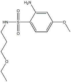 2-amino-N-(3-ethoxypropyl)-4-methoxybenzene-1-sulfonamide 구조식 이미지