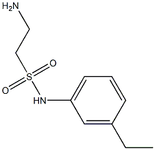 2-amino-N-(3-ethylphenyl)ethanesulfonamide 구조식 이미지