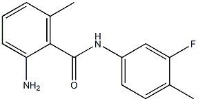 2-amino-N-(3-fluoro-4-methylphenyl)-6-methylbenzamide 구조식 이미지