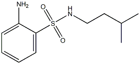 2-amino-N-(3-methylbutyl)benzene-1-sulfonamide Structure