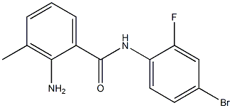 2-amino-N-(4-bromo-2-fluorophenyl)-3-methylbenzamide 구조식 이미지