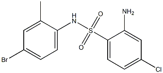 2-amino-N-(4-bromo-2-methylphenyl)-4-chlorobenzene-1-sulfonamide 구조식 이미지