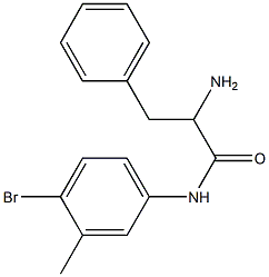 2-amino-N-(4-bromo-3-methylphenyl)-3-phenylpropanamide Structure