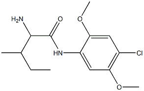 2-amino-N-(4-chloro-2,5-dimethoxyphenyl)-3-methylpentanamide Structure