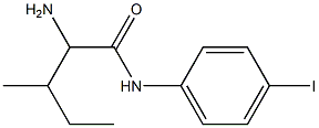 2-amino-N-(4-iodophenyl)-3-methylpentanamide Structure