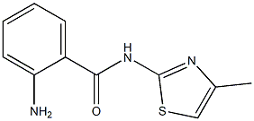 2-amino-N-(4-methyl-1,3-thiazol-2-yl)benzamide Structure