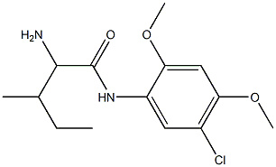 2-amino-N-(5-chloro-2,4-dimethoxyphenyl)-3-methylpentanamide 구조식 이미지