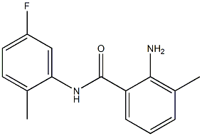 2-amino-N-(5-fluoro-2-methylphenyl)-3-methylbenzamide 구조식 이미지