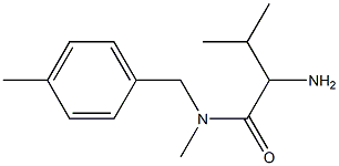 2-amino-N,3-dimethyl-N-[(4-methylphenyl)methyl]butanamide 구조식 이미지