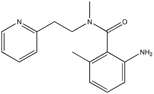 2-amino-N,6-dimethyl-N-[2-(pyridin-2-yl)ethyl]benzamide Structure