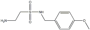 2-amino-N-[(4-methoxyphenyl)methyl]ethane-1-sulfonamide 구조식 이미지