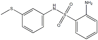 2-amino-N-[3-(methylsulfanyl)phenyl]benzene-1-sulfonamide Structure