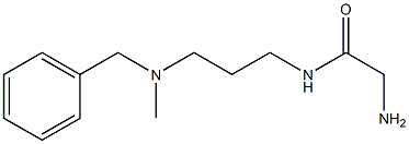 2-amino-N-{3-[benzyl(methyl)amino]propyl}acetamide 구조식 이미지