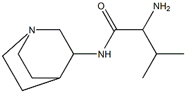 2-amino-N-1-azabicyclo[2.2.2]oct-3-yl-3-methylbutanamide 구조식 이미지