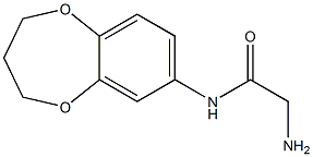 2-amino-N-3,4-dihydro-2H-1,5-benzodioxepin-7-ylacetamide 구조식 이미지