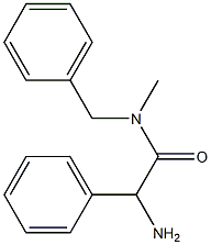 2-amino-N-benzyl-N-methyl-2-phenylacetamide Structure