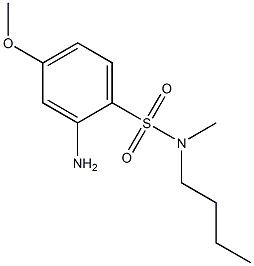 2-amino-N-butyl-4-methoxy-N-methylbenzene-1-sulfonamide 구조식 이미지