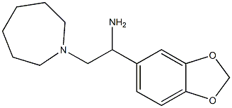 2-azepan-1-yl-1-(1,3-benzodioxol-5-yl)ethanamine 구조식 이미지