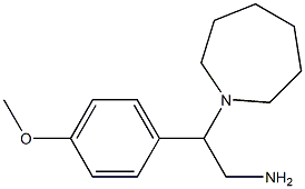 2-azepan-1-yl-2-(4-methoxyphenyl)ethanamine Structure