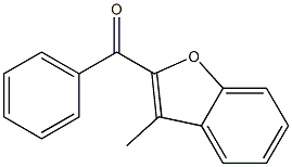 2-benzoyl-3-methyl-1-benzofuran 구조식 이미지