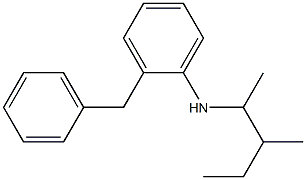 2-benzyl-N-(3-methylpentan-2-yl)aniline 구조식 이미지