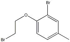 2-bromo-1-(2-bromoethoxy)-4-methylbenzene 구조식 이미지
