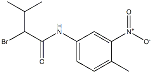 2-bromo-3-methyl-N-(4-methyl-3-nitrophenyl)butanamide Structure