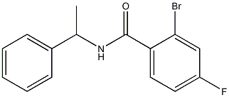 2-bromo-4-fluoro-N-(1-phenylethyl)benzamide 구조식 이미지