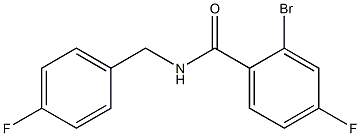 2-bromo-4-fluoro-N-(4-fluorobenzyl)benzamide 구조식 이미지