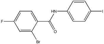 2-bromo-4-fluoro-N-(4-iodophenyl)benzamide 구조식 이미지