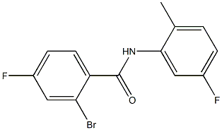 2-bromo-4-fluoro-N-(5-fluoro-2-methylphenyl)benzamide Structure