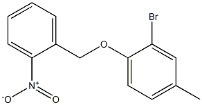 2-bromo-4-methyl-1-[(2-nitrophenyl)methoxy]benzene Structure
