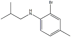 2-bromo-4-methyl-N-(2-methylpropyl)aniline Structure