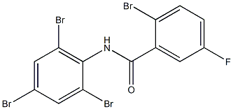 2-bromo-5-fluoro-N-(2,4,6-tribromophenyl)benzamide Structure